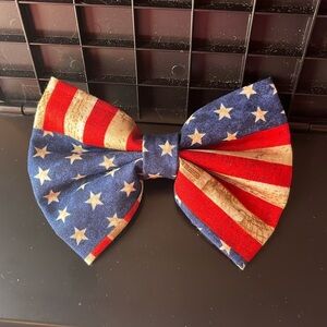Handmade Rustic flag bow